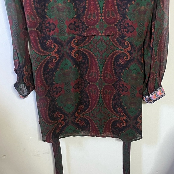 Zara Viscose Dress Sz Med - Picture 7 of 9